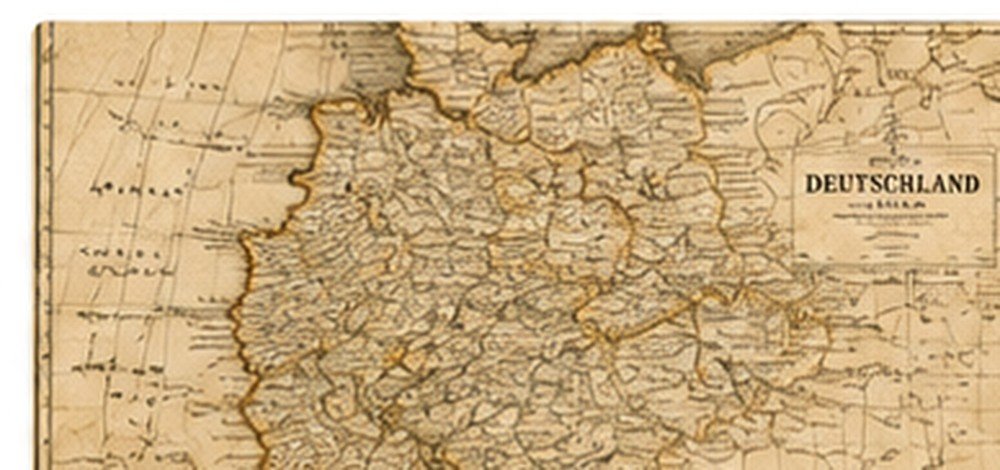 Mapa antigo da Alemanha