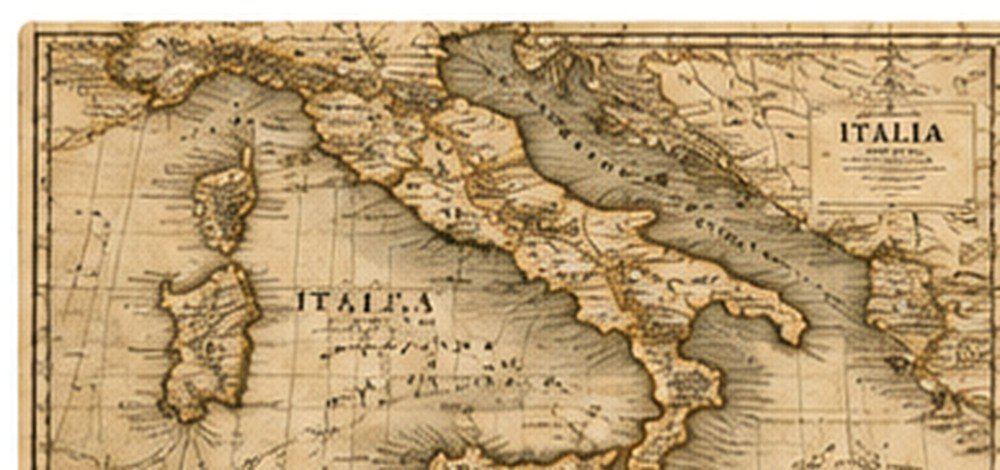 Mapa antigo da Itália